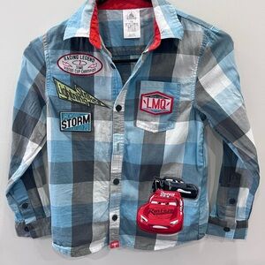 Lightening McQueen Button Down Shirt